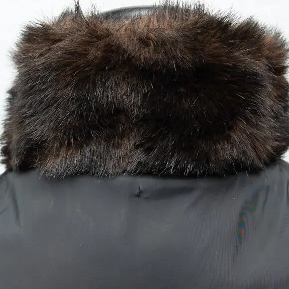 Giacca Reversible Faux Mink Fur Vest Size Small - Picture 9 of 12